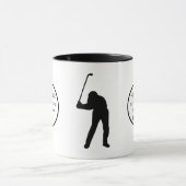 Personalisiertes Loch in einer Höhle GOLFER Tasse (Zentrum)