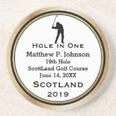 Personalisiertes Loch in einer Höhle Lodge Unterse Getränkeuntersetzer (Vorne)