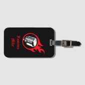 Personalisiertes loderndes Mikrofon Gepäckanhänger (Vorderseite (Horizontal))