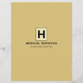 Personalisiertes Logo, Allgemeinarzt, Krankenpfleg Flyer (Hinten)