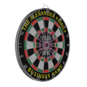 Personalisiertes Logo & Benutzerdefinierter Text G Dartscheibe (Vorderseite Links)