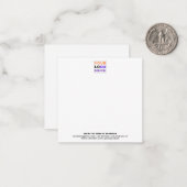 Personalisiertes Logo | Benutzerdefiniertes Office Mitteilungskarte (Vorderseite/Rückseite Beispiel)