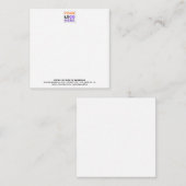 Personalisiertes Logo | Benutzerdefiniertes Office Mitteilungskarte (Vorne/Hinten)