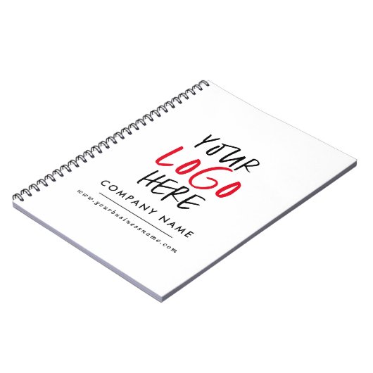 Personalisiertes Logo-Branding Notizblock (Linke Seite)