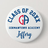 Personalisiertes Logo der Germantown Academy Button (Vorderseite)