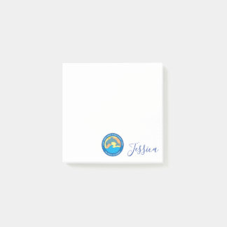 Personalisiertes Logo der Point Fermin-Grundschule Post-it Klebezettel