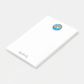 Personalisiertes Logo der Point Fermin-Grundschule Post-it Klebezettel (angewinkelt)