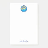 Personalisiertes Logo der Point Fermin-Grundschule Post-it Klebezettel (Vorderseite)