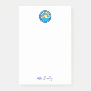 Personalisiertes Logo der Point Fermin-Grundschule Post-it Klebezettel