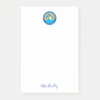 Personalisiertes Logo der Point Fermin-Grundschule Post-it Klebezettel