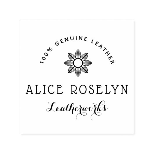 personalisiertes Logo-Drehbuch Permastempel (Design)