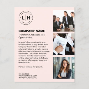 Personalisiertes Logo Foto Modernes Business Flyer
