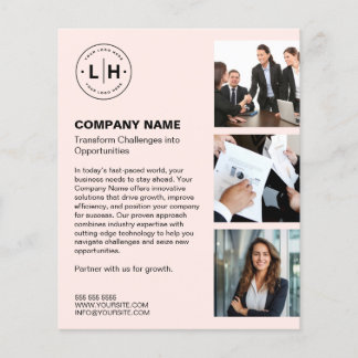 Personalisiertes Logo Foto Modernes Business Flyer