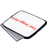 Personalisiertes Logo-Foto Selfie 4Keri Laptopschutzhülle (Vorne Knopf)