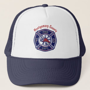 Personalisiertes Logo für das Blue Firefighter-Ab Truckerkappe