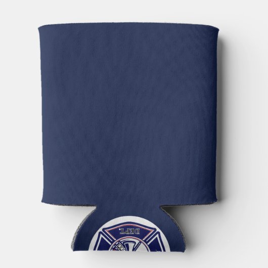 Personalisiertes Logo für das Blue Firefighter-Abz Dosenkühler (Rückseite)