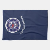 Personalisiertes Logo für das Blue Firefighter-Abz Geschirrtuch (Horizontal)