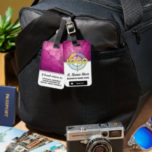 Personalisiertes Logo für das Branding von Steinen Gepäckanhänger