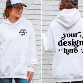 Personalisiertes Logo für das Vorder- und Rückseit Hoodie
