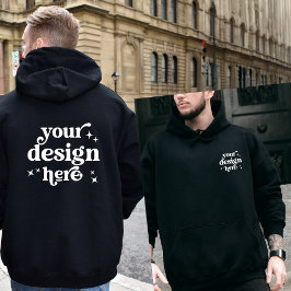 Personalisiertes Logo für das Vorder- und Rückseit Hoodie