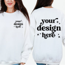 Personalisiertes Logo für das Vorder- und Rückseit Sweatshirt