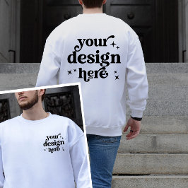Personalisiertes Logo für das Vorder- und Rückseit Sweatshirt