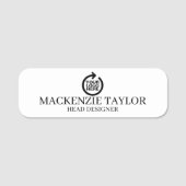 Personalisiertes Logo für einfache Firmenmitarbeit Namensschild (Vorderseite)