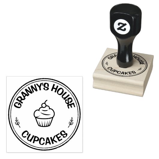 Personalisiertes Logo für hausgemachte Backwaren Gummistempel (Stempel)