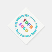 Personalisiertes Logo für Ihr Unternehmen Serviette (Ecke)