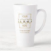 Personalisiertes Logo für kleine Unternehmen Milchtasse (Rechts)