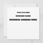 Personalisiertes Logo für Social Media Dankeskarte (Rückseite)