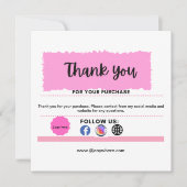 Personalisiertes Logo für Social Media Dankeskarte (Vorderseite)