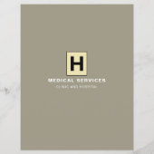 Personalisiertes Logo, General Practitioner, Krank Flyer (Hinten)
