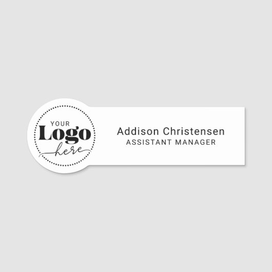 Personalisiertes Logo-Geschäft Namensschild (Vorderseite)