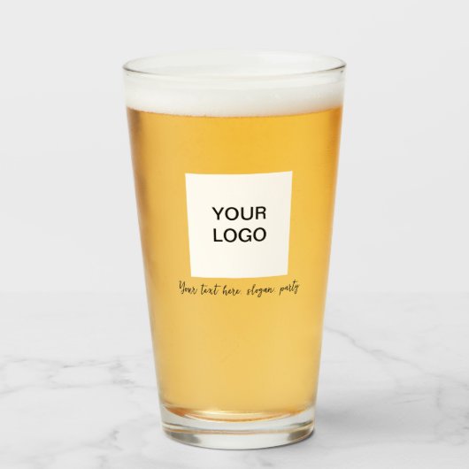 Personalisiertes Logo Geschäft Text Schwarz Skript Glas (Vorne (Gefüllt))