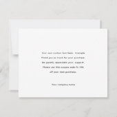 Personalisiertes Logo-Geschäft Vielen Dank Karte (Rückseite)