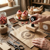 Personalisiertes Logo Gummistempel