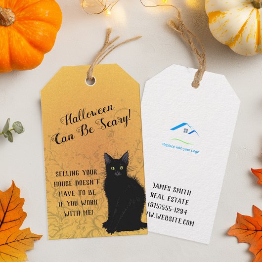 Personalisiertes Logo Halloween Real Anwesen Pop b Geschenkanhänger