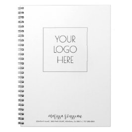 Personalisiertes Logo hinzufügen Notizblock