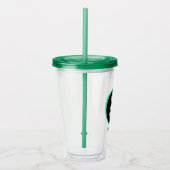 Personalisiertes Logo mindestens mit Strohhalm Acryltrinkbecher (Rechts)