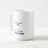 Personalisiertes Logo-Minimalgeschäft Werbeaktion Kaffeetasse (Vorderseite Links)