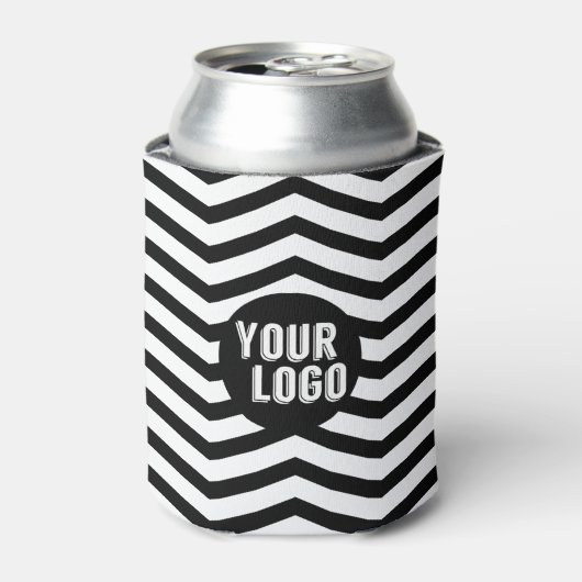 Personalisiertes Logo mit Zickzack Markenbezeichnu Dosenkühler (Kanne Vorderseite)