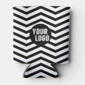 Personalisiertes Logo mit Zickzack Markenbezeichnu Dosenkühler (Vorderseite)