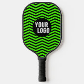 Personalisiertes Logo mit Zickzack Markenbezeichnu Pickleball Schläger (Vorderseite)