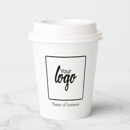 Personalisiertes Logo Pappbecher (Rückseite)