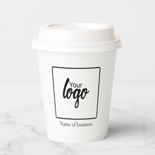 Personalisiertes Logo Pappbecher (Vorderseite)