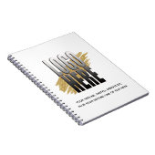 Personalisiertes Logo Plus Text Business Notizblock (Rechte Seite)