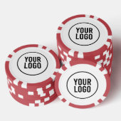 Personalisiertes Logo Pokerchips (Stapel)