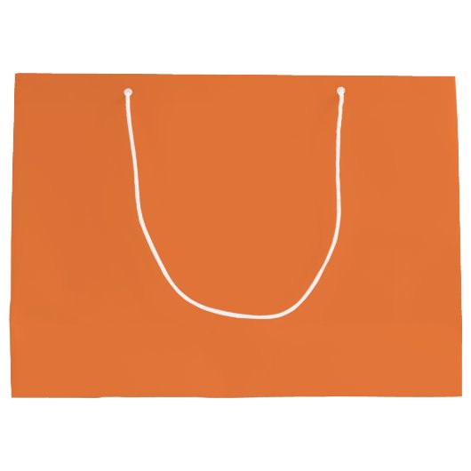 Personalisiertes Logo Princeton Orange Große Geschenktüte (Rückseite)