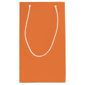 Personalisiertes Logo Princeton Orange Kleine Geschenktüte (Rückseite)